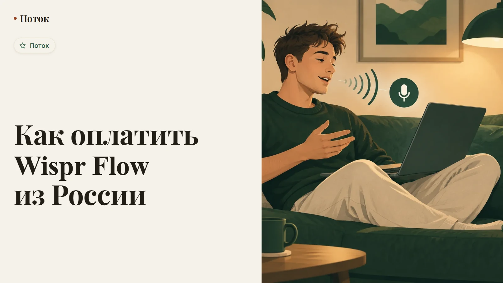 Как оплатить Wispr Flow из России