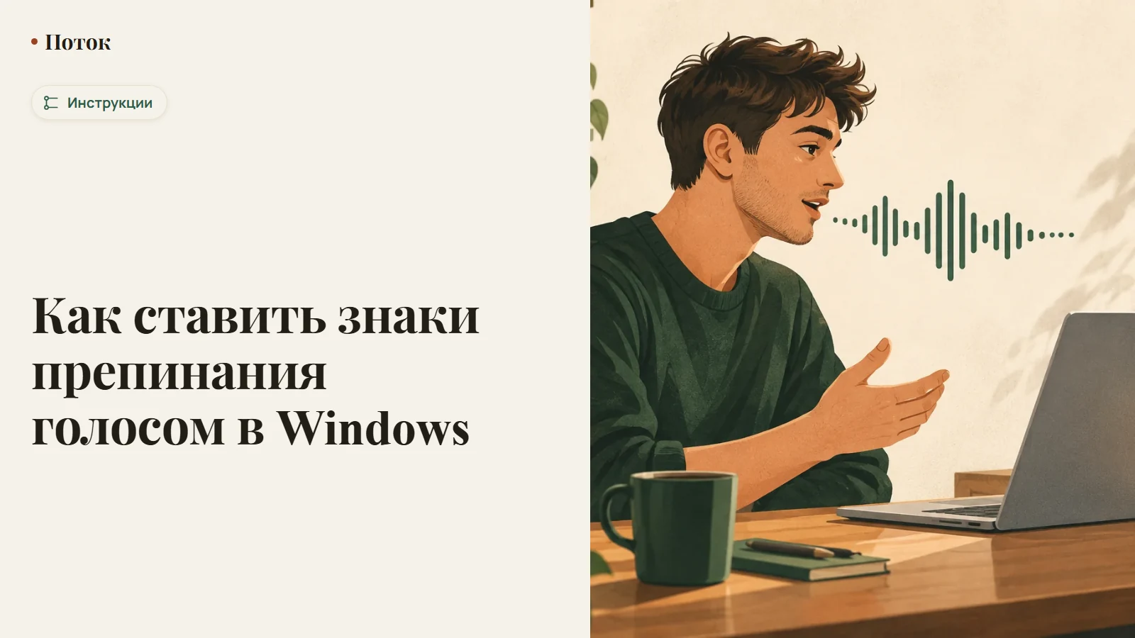 Как ставить знаки препинания голосом в Windows