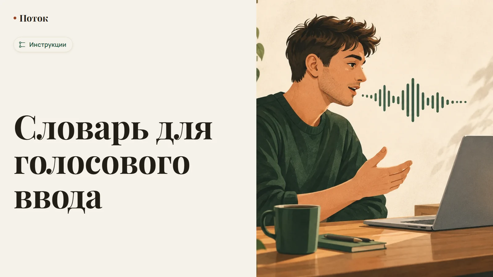 Словарь для голосового ввода