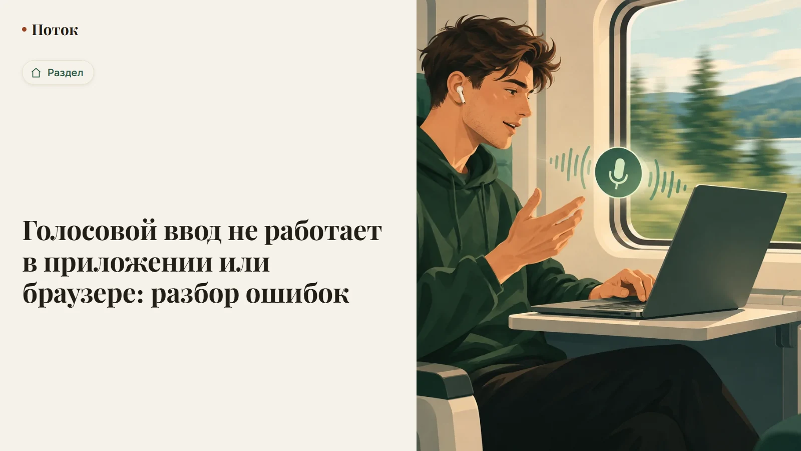 Голосовой ввод не работает в приложении или браузере: разбор ошибок