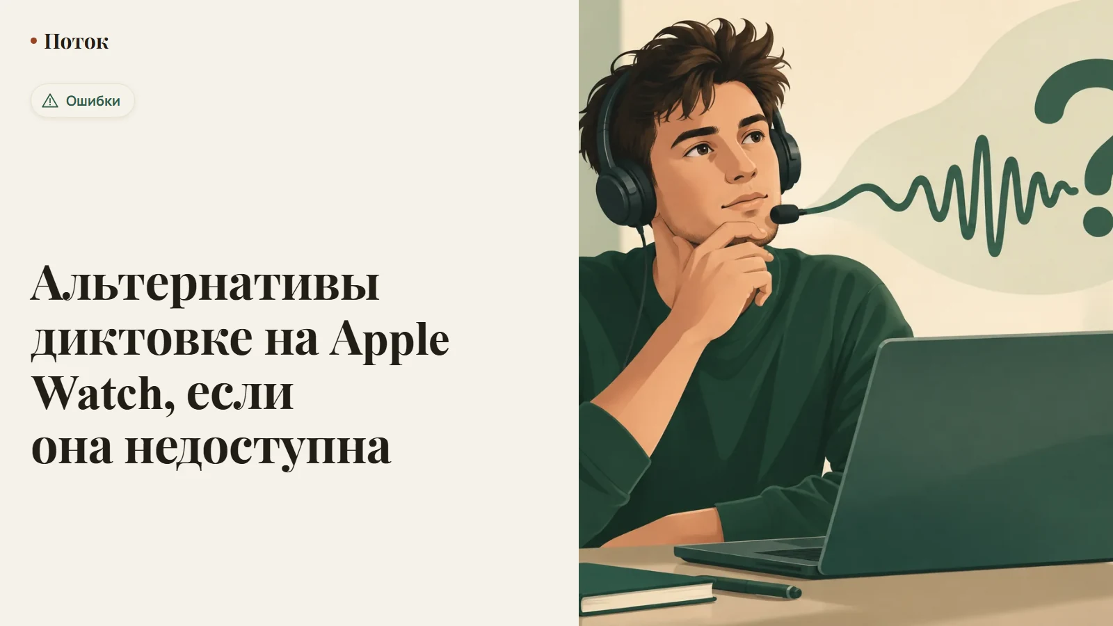 Альтернативы диктовке на Apple Watch, если она недоступна