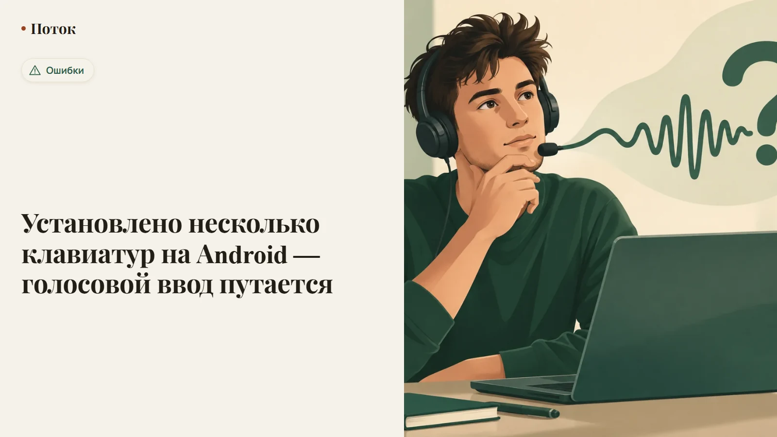 Установлено несколько клавиатур на Android — голосовой ввод путается
