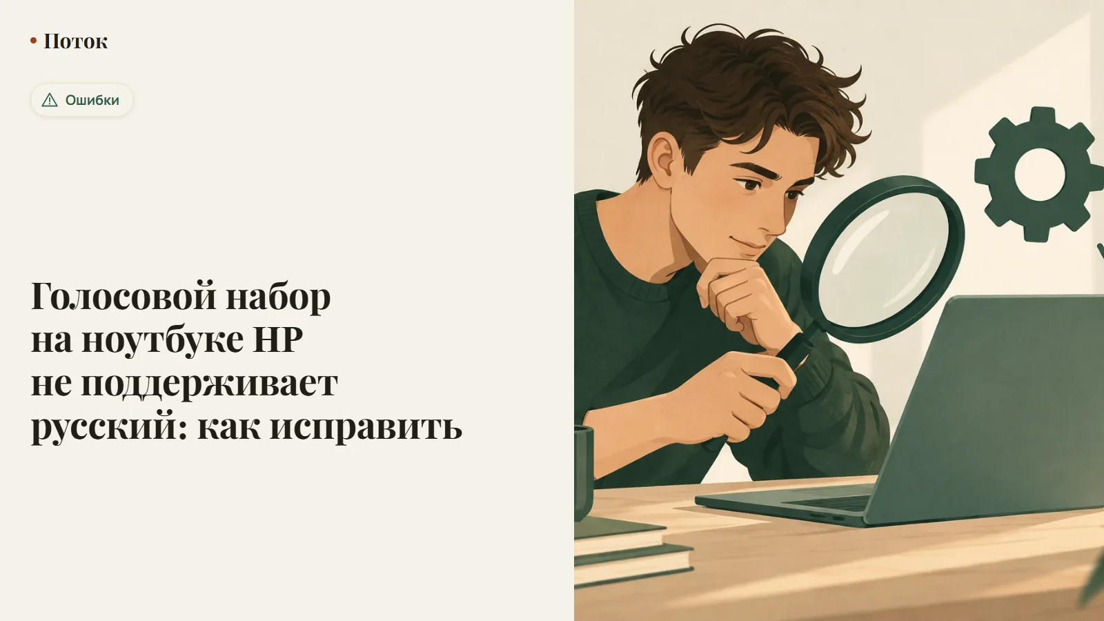 Голосовой набор на ноутбуке HP не поддерживает русский: как исправить
