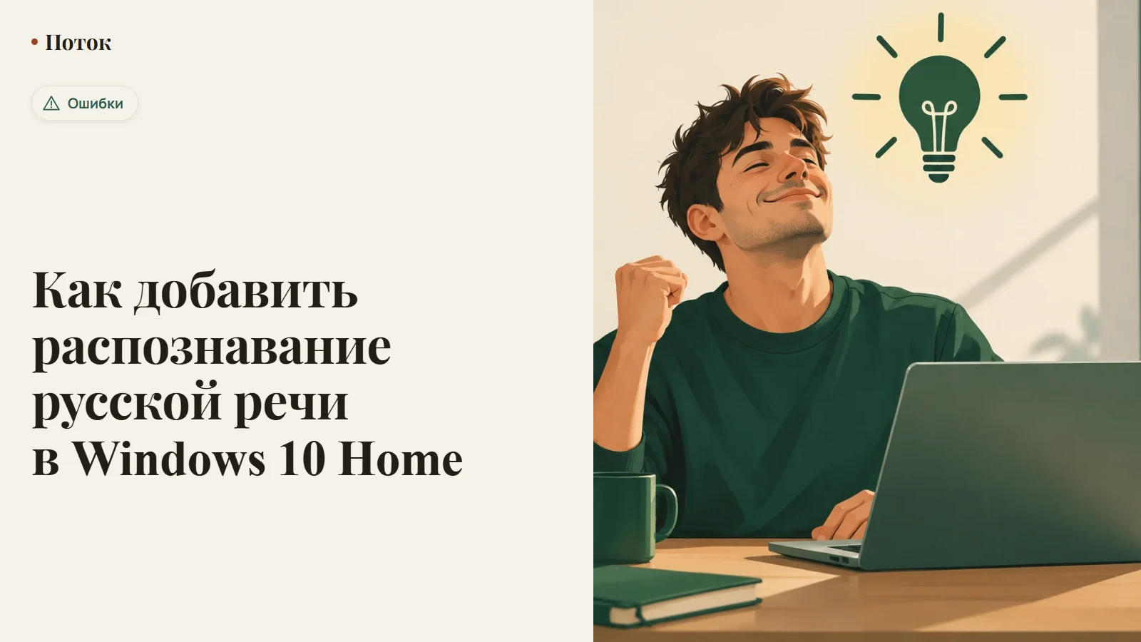 Как добавить распознавание русской речи в Windows 10 Home