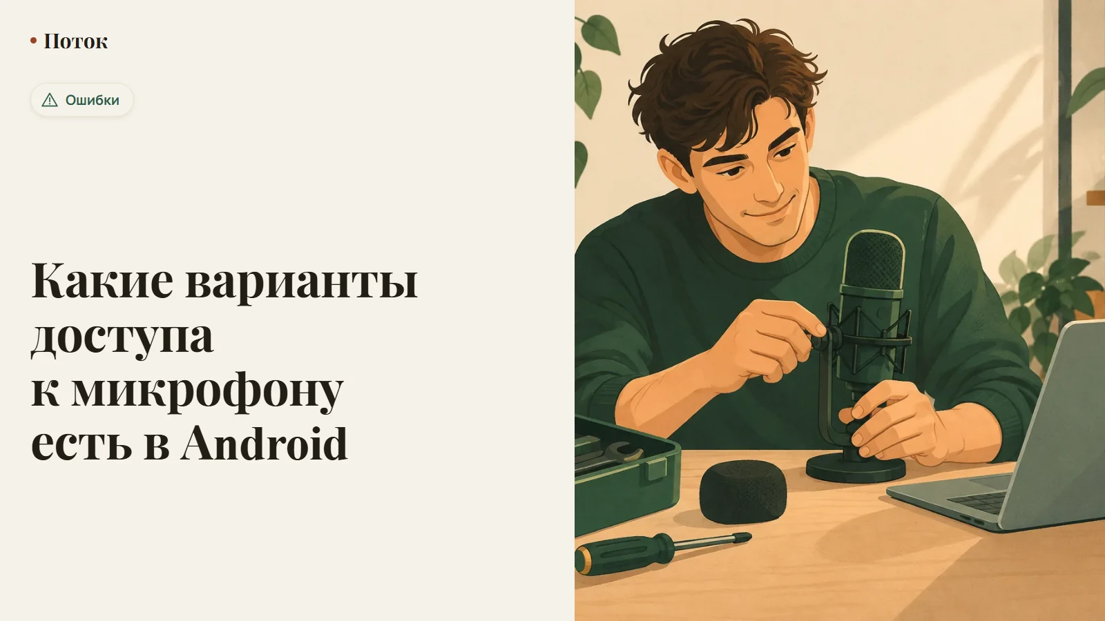 Какие варианты доступа к микрофону есть в Android