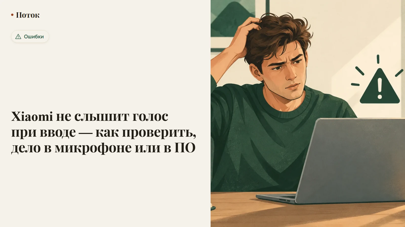 Xiaomi не слышит голос при вводе — как проверить, дело в микрофоне или в ПО