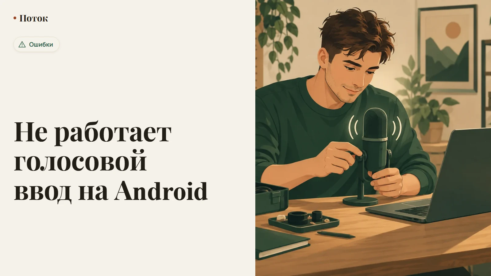 Не работает голосовой ввод на Android