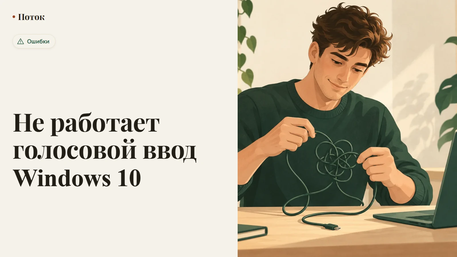 Не работает голосовой ввод Windows 10