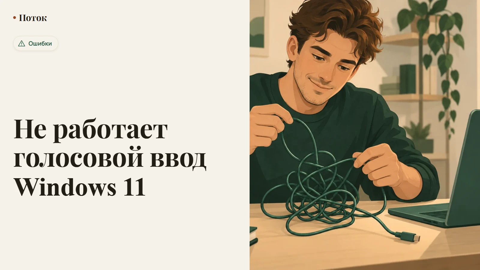 Не работает голосовой ввод Windows 11