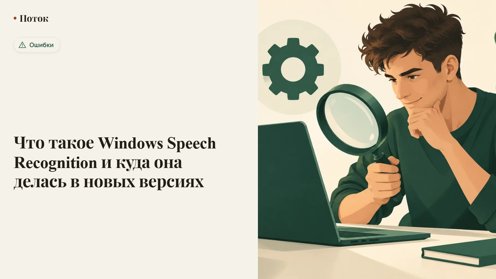 Что такое Windows Speech Recognition и куда она делась в новых версиях