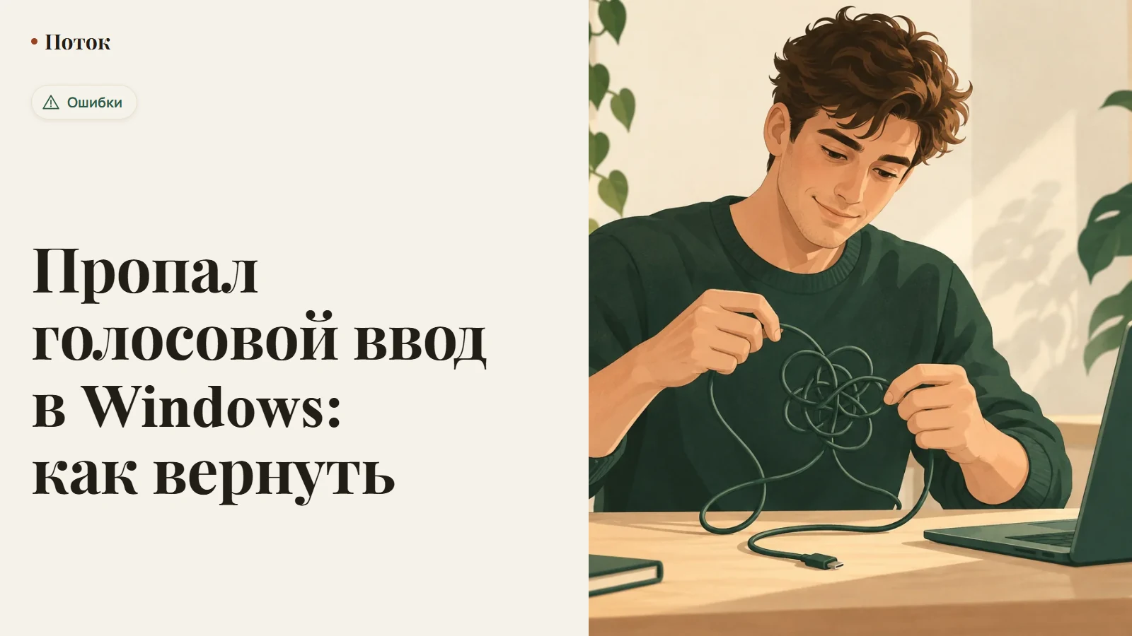 Пропал голосовой ввод в Windows: как вернуть