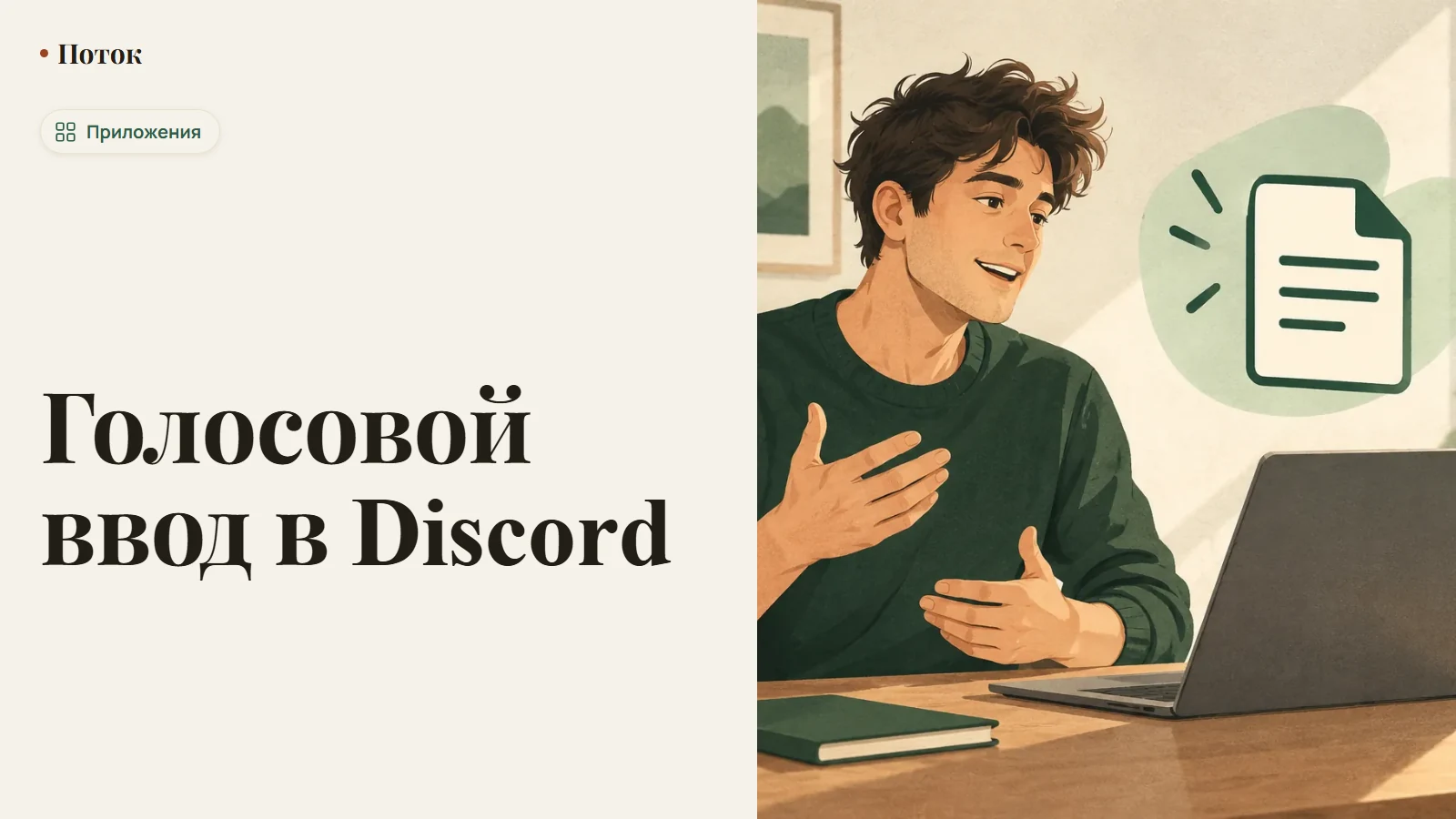 Голосовой ввод в Discord