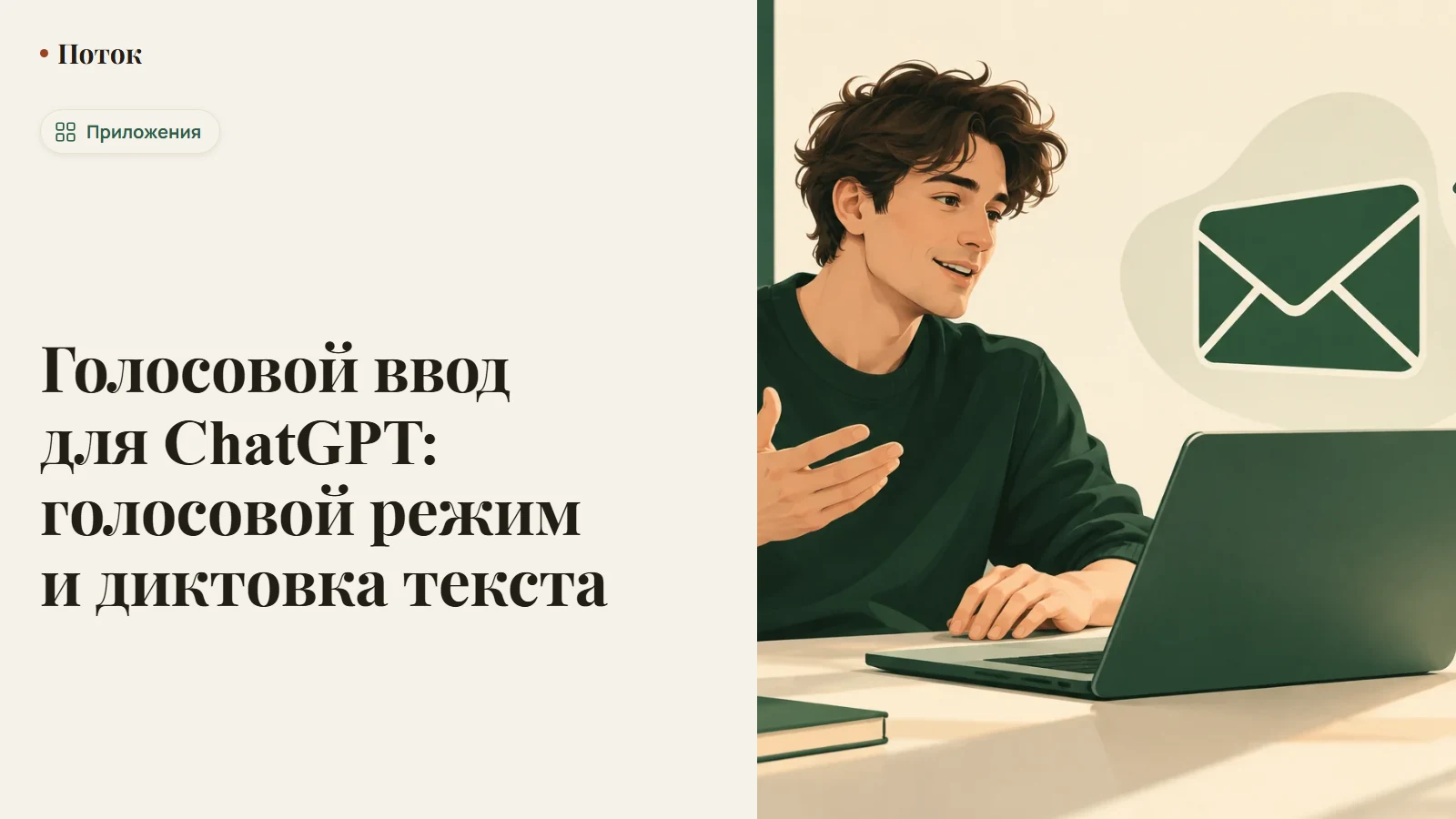 Голосовой ввод для ChatGPT: голосовой режим и диктовка текста