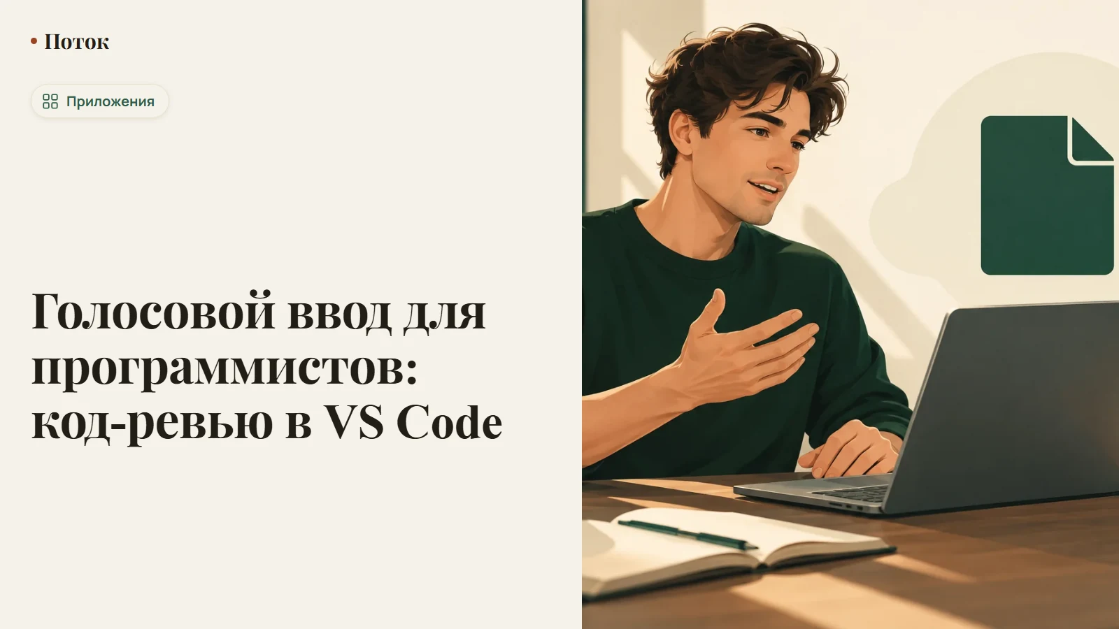 Голосовой ввод для программистов: код-ревью в VS Code