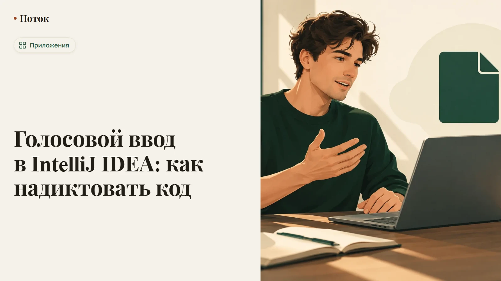 Голосовой ввод в IntelliJ IDEA: как надиктовать код