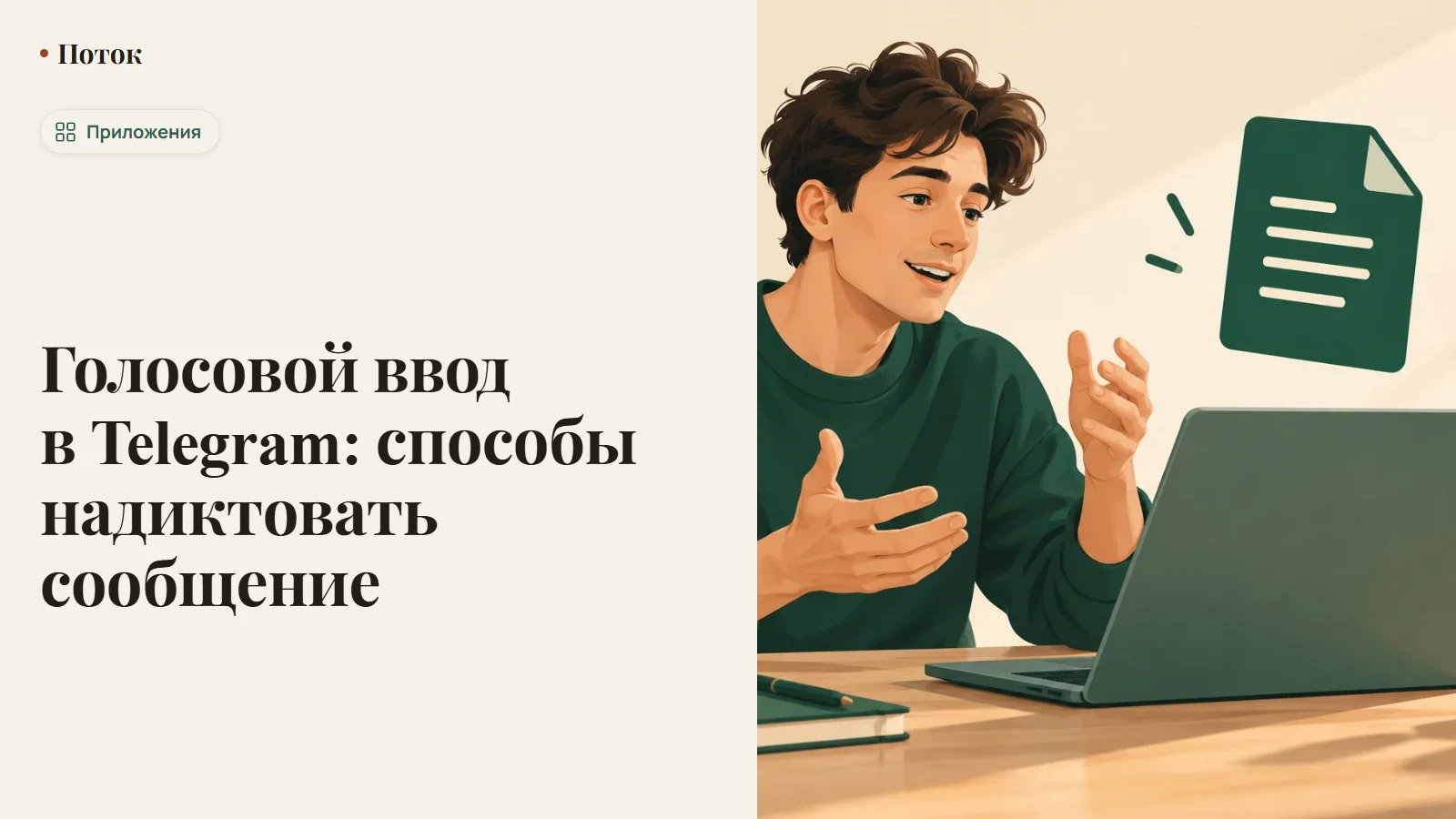 Голосовой ввод в Telegram: способы надиктовать сообщение