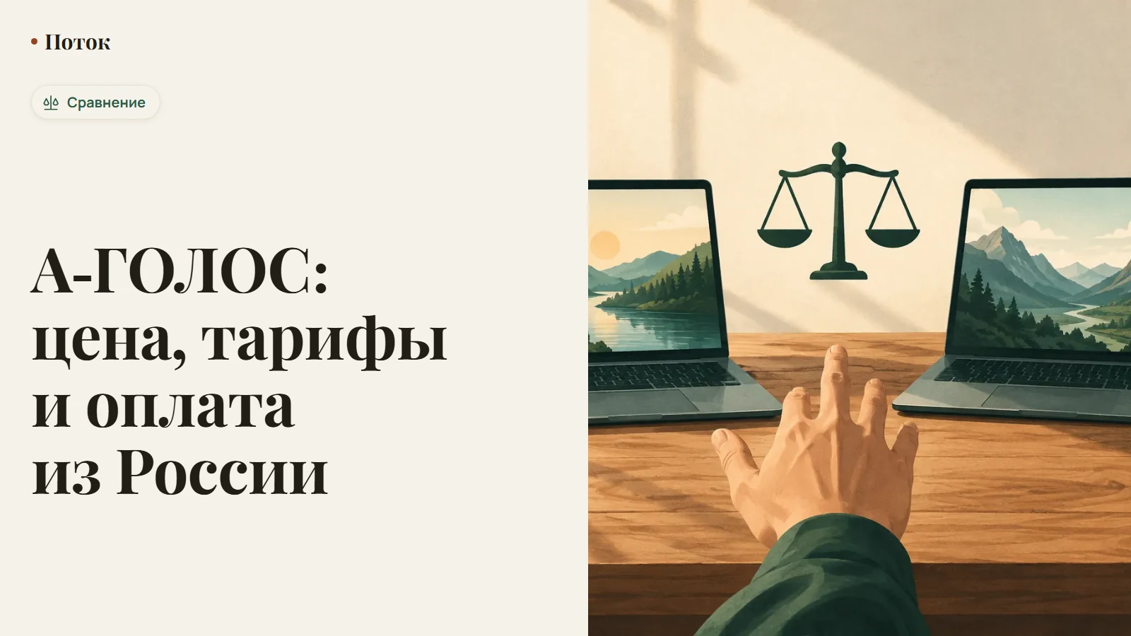 Таблица тарифов А-ГОЛОС рядом со значком рубля и картой российского банка