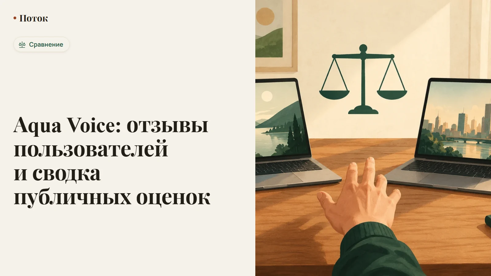 Отзывы Aqua Voice: экран с оценками и комментариями пользователей