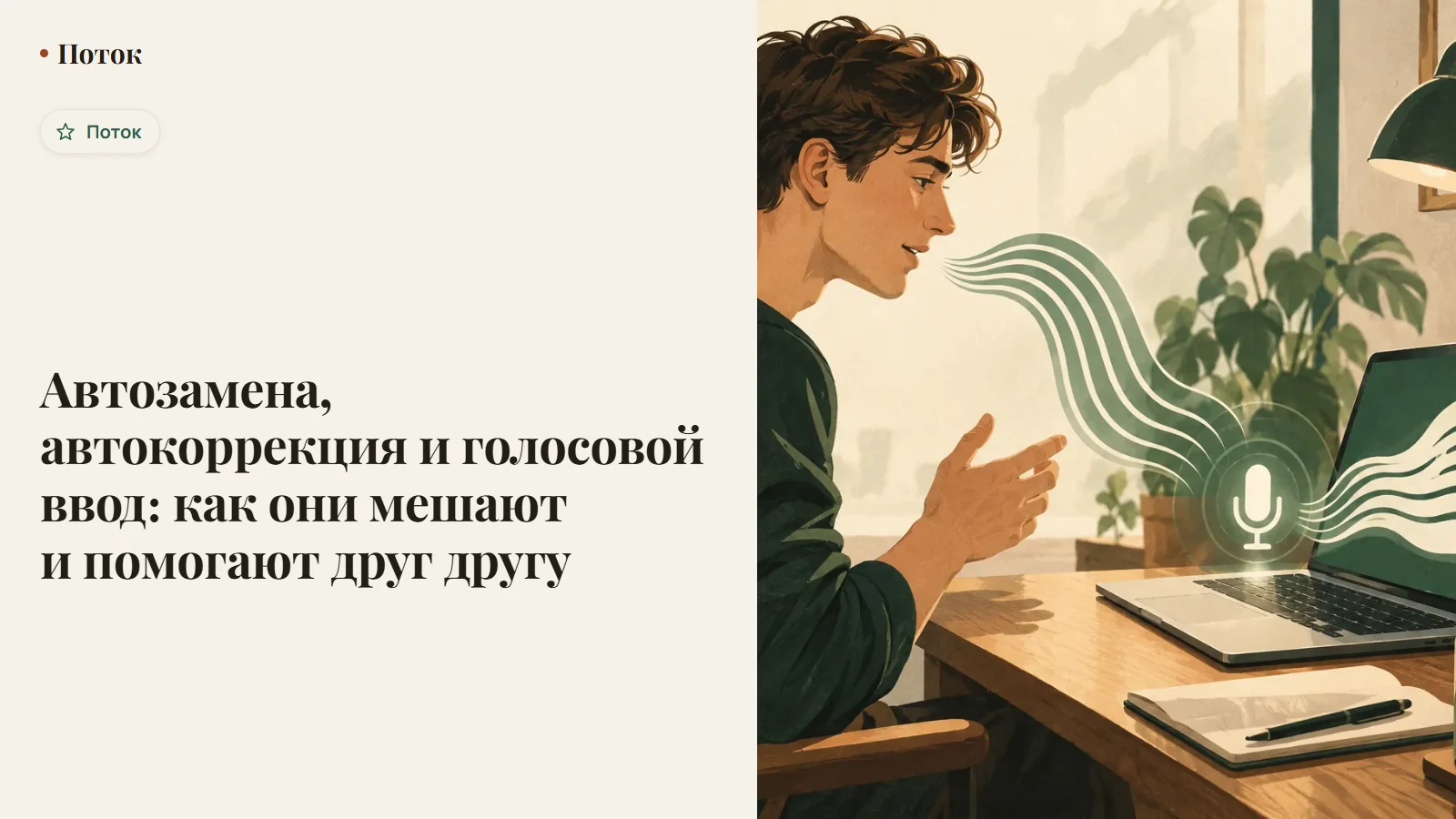 Автозамена, автокоррекция и голосовой ввод: как они мешают и помогают друг другу