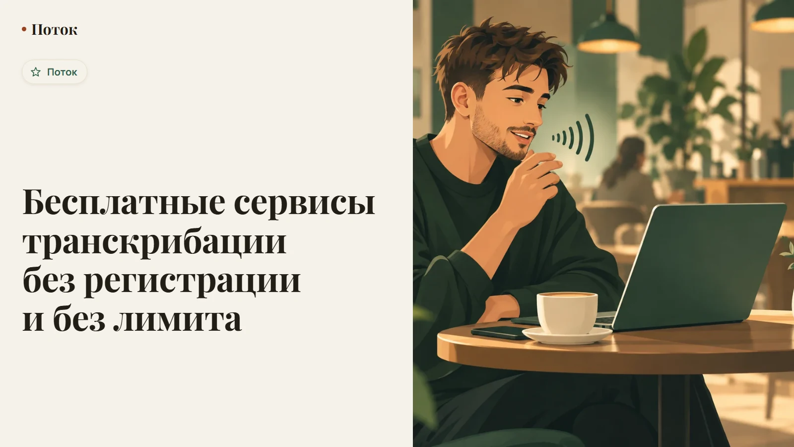 Список бесплатных сервисов транскрибации с отметками лимитов и регистрации