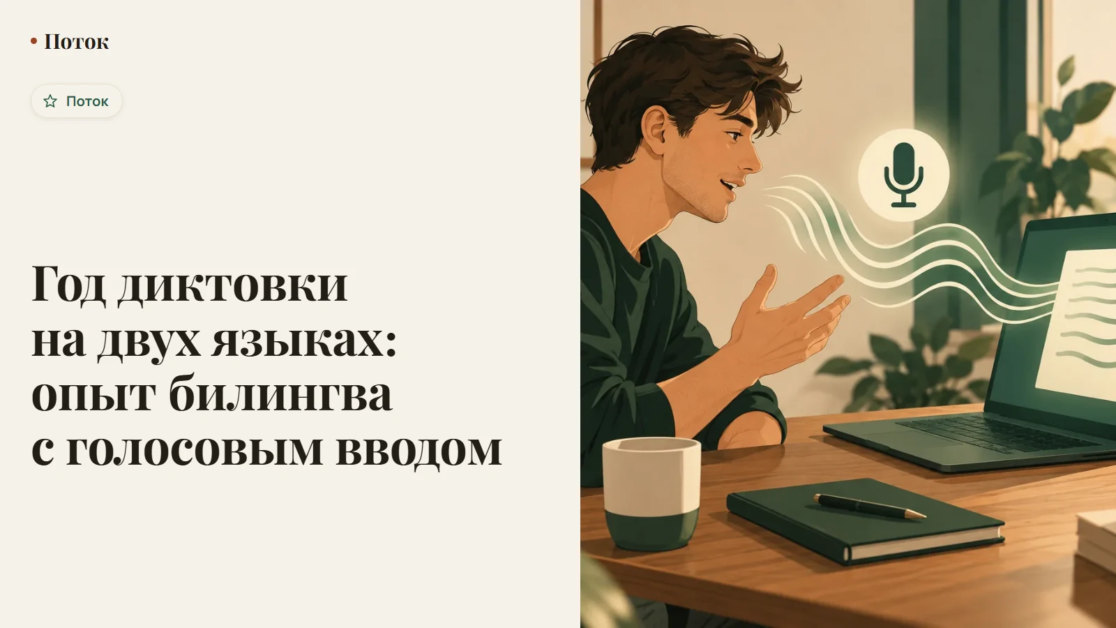 Год диктовки на двух языках: опыт билингва с голосовым вводом