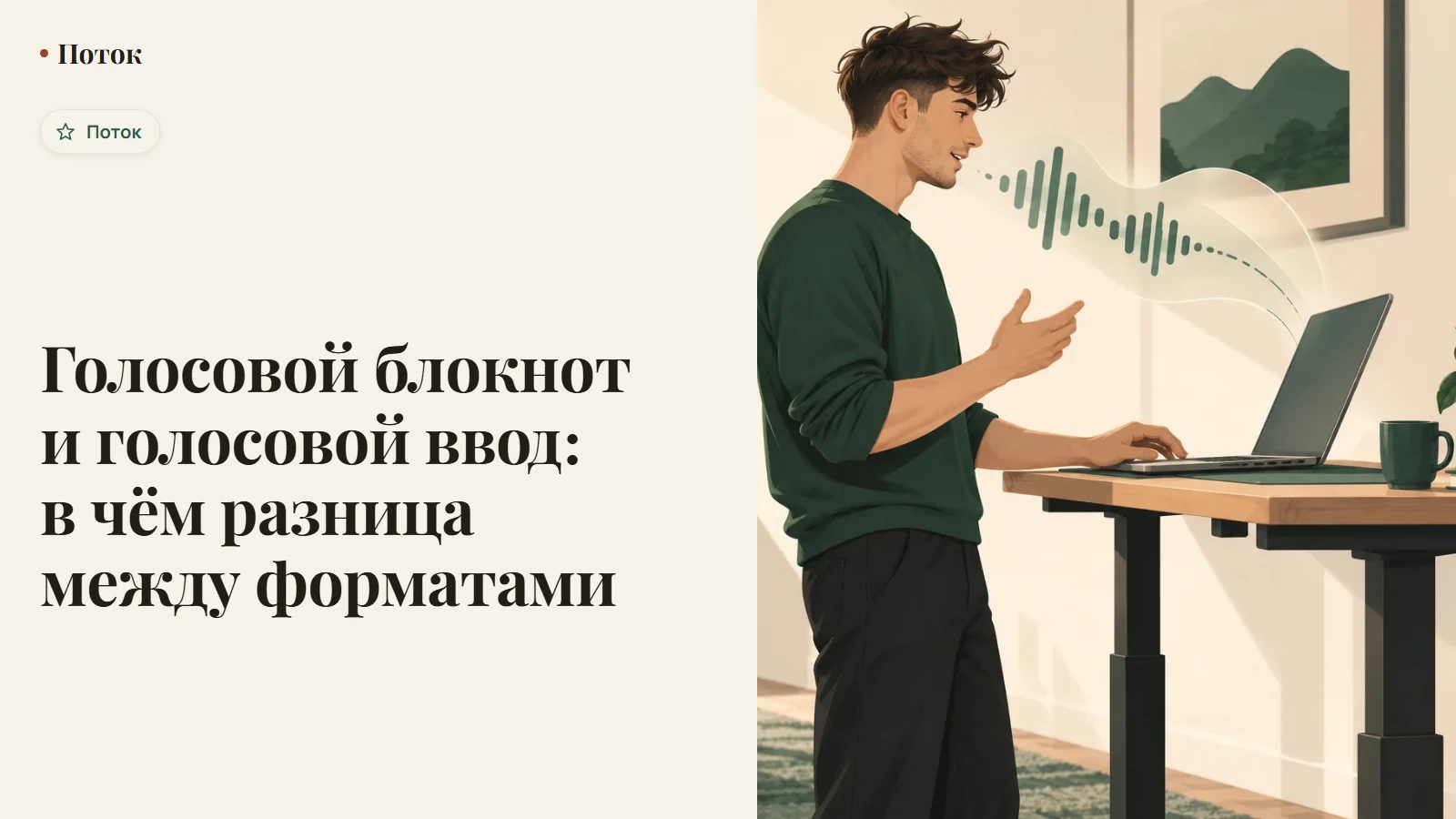 Голосовой блокнот и голосовой ввод: в чём разница между форматами