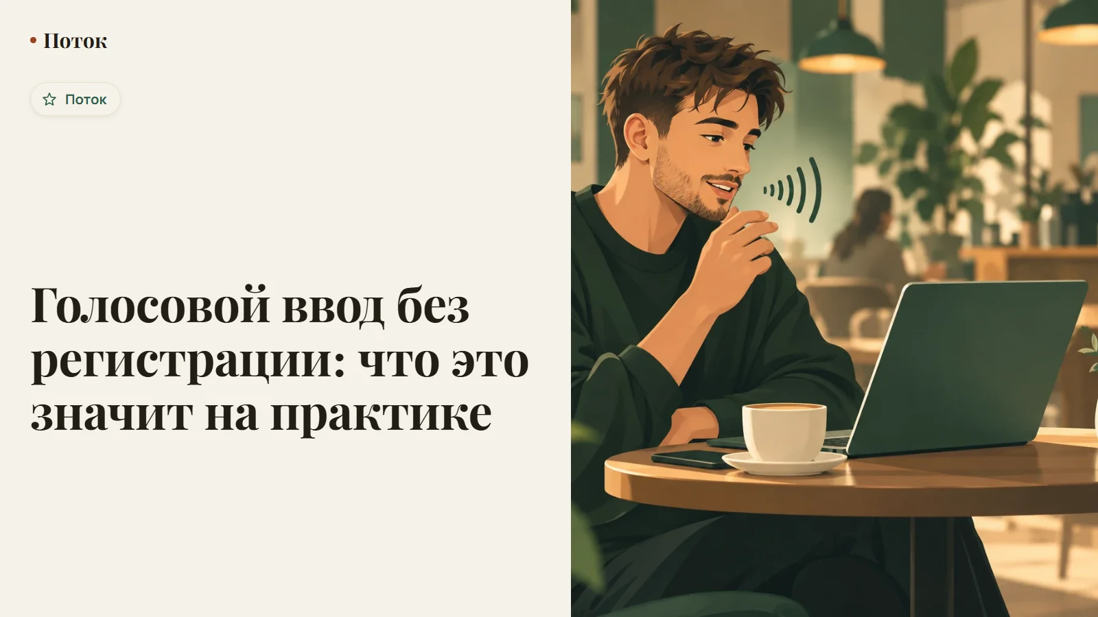 Голосовой ввод без регистрации: что это значит на практике