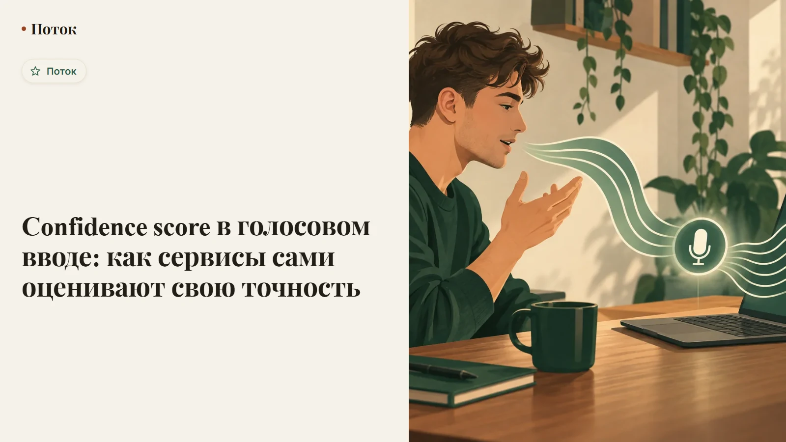 Confidence score в голосовом вводе: как сервисы сами оценивают свою точность