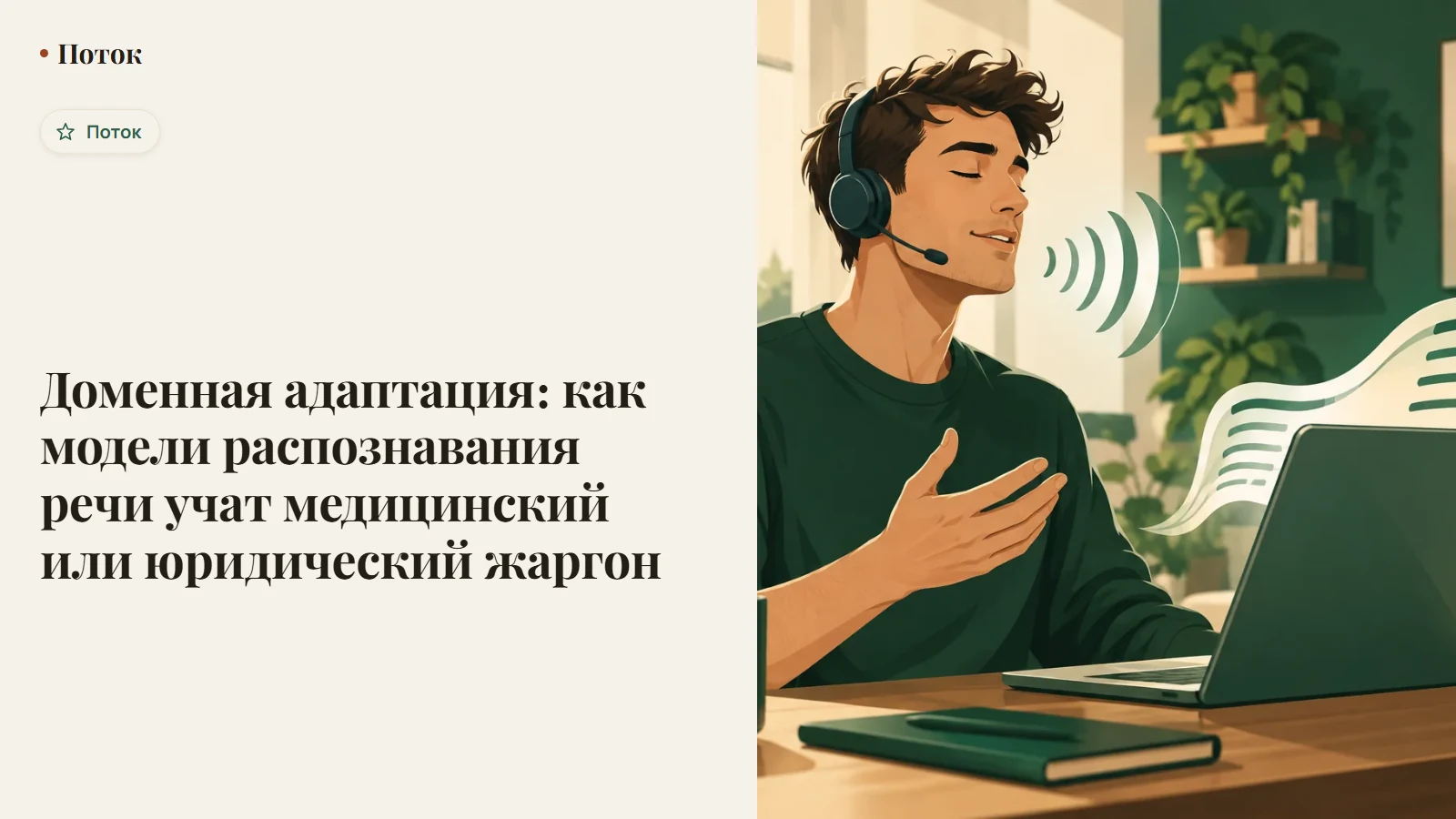 Доменная адаптация: как модели распознавания речи учат медицинский или юридический жаргон
