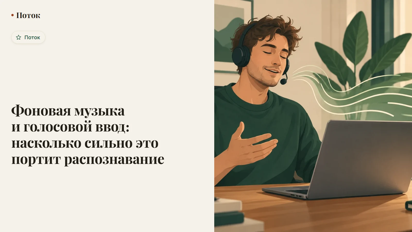 Фоновая музыка и голосовой ввод: насколько сильно это портит распознавание