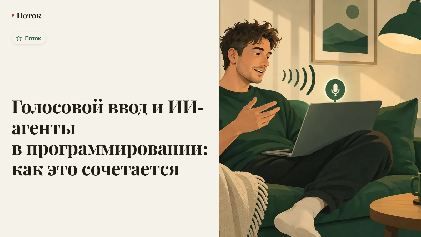 Голосовой ввод и ИИ-агенты в программировании: как это сочетается