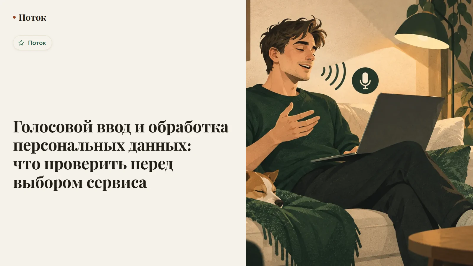 Голосовой ввод и обработка персональных данных: что проверить перед выбором сервиса