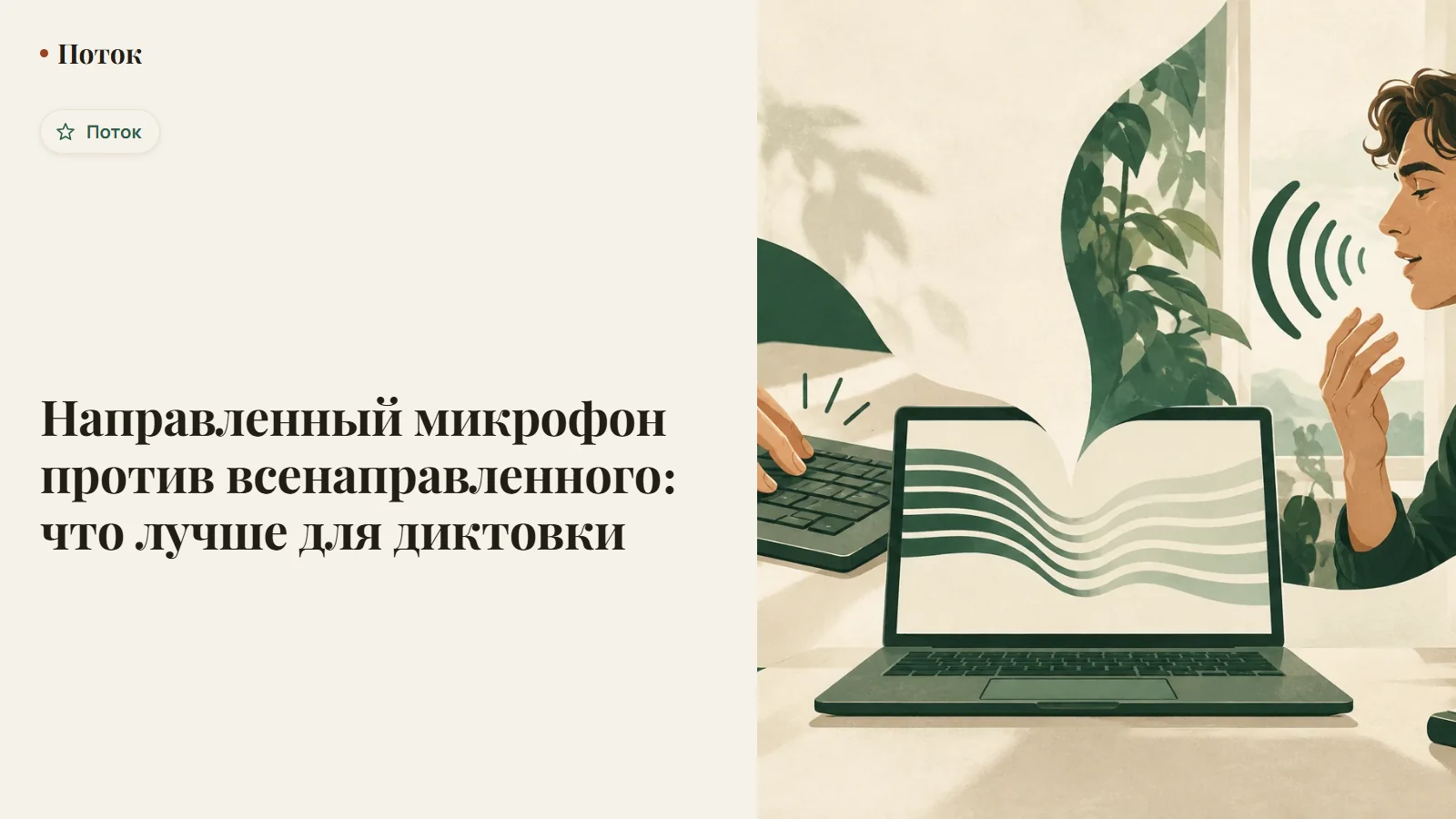 Направленный микрофон против всенаправленного: что лучше для диктовки
