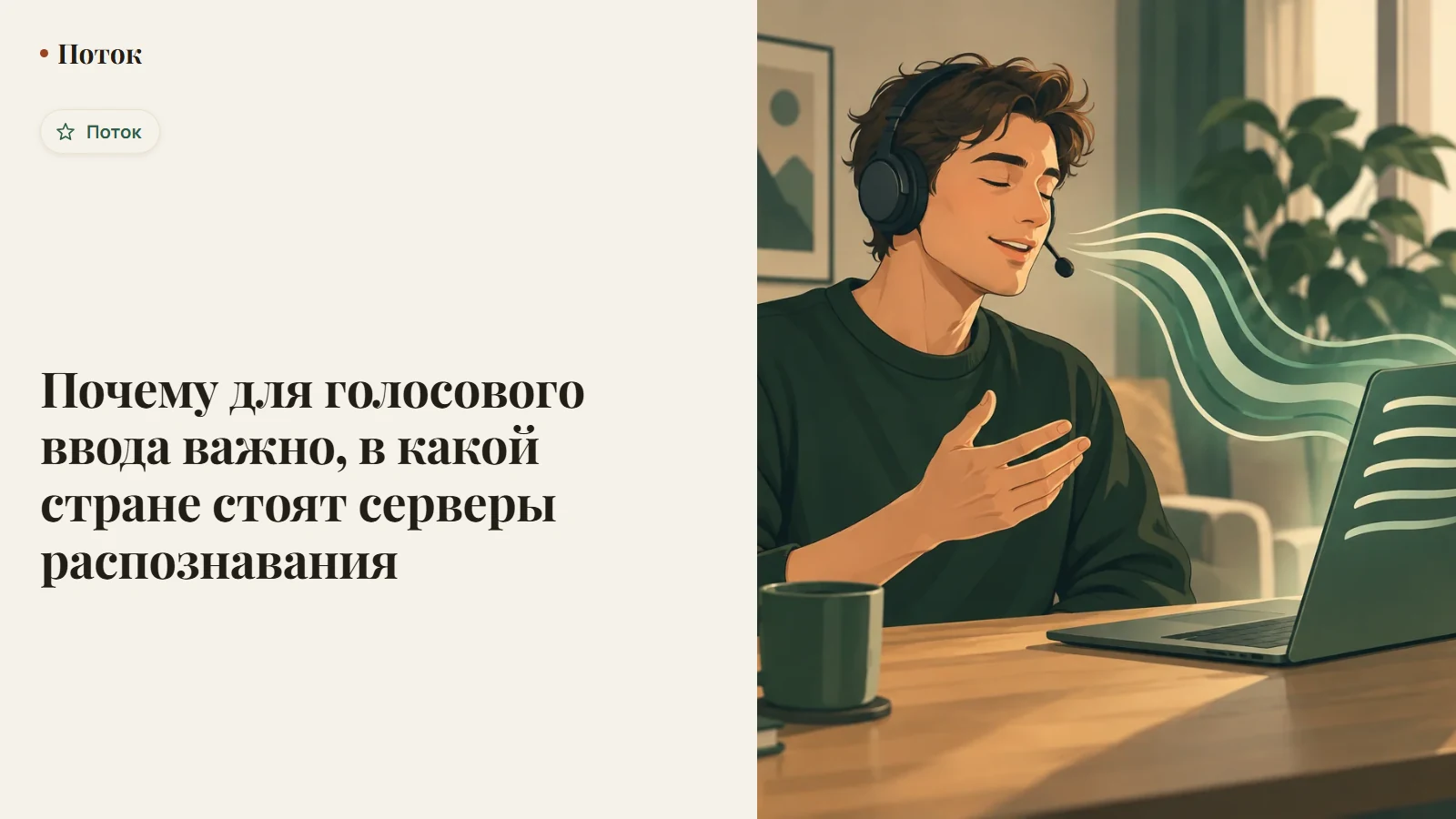 Почему для голосового ввода важно, в какой стране стоят серверы распознавания