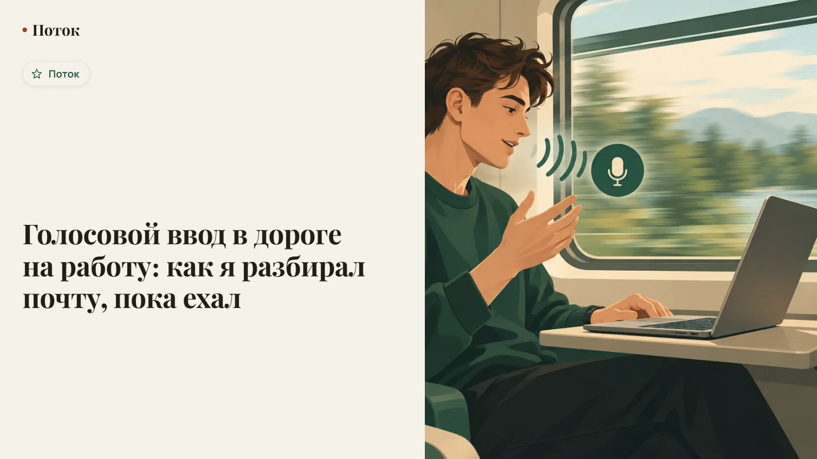 Голосовой ввод в дороге на работу: как я разбирал почту, пока ехал