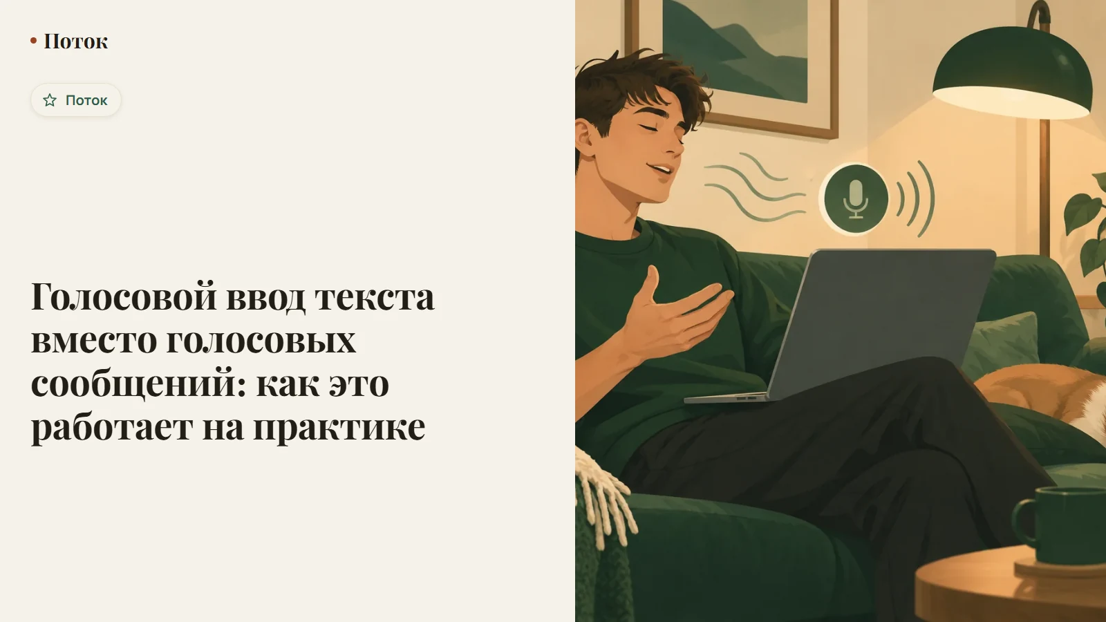 Голосовой ввод текста вместо голосовых сообщений: как это работает на практике