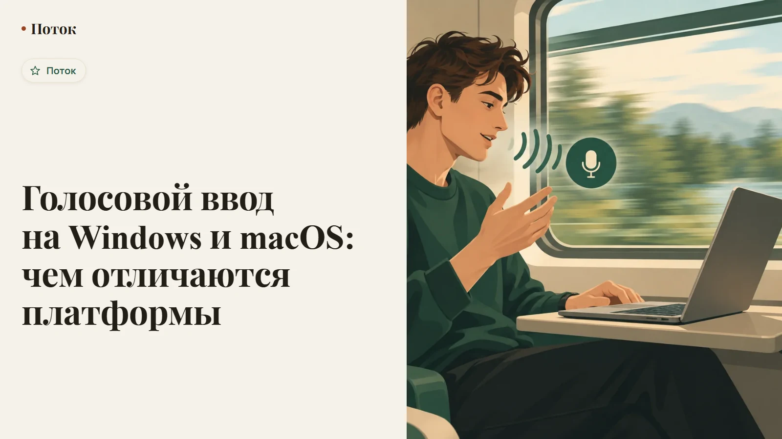 Голосовой ввод на Windows и macOS: чем отличаются платформы