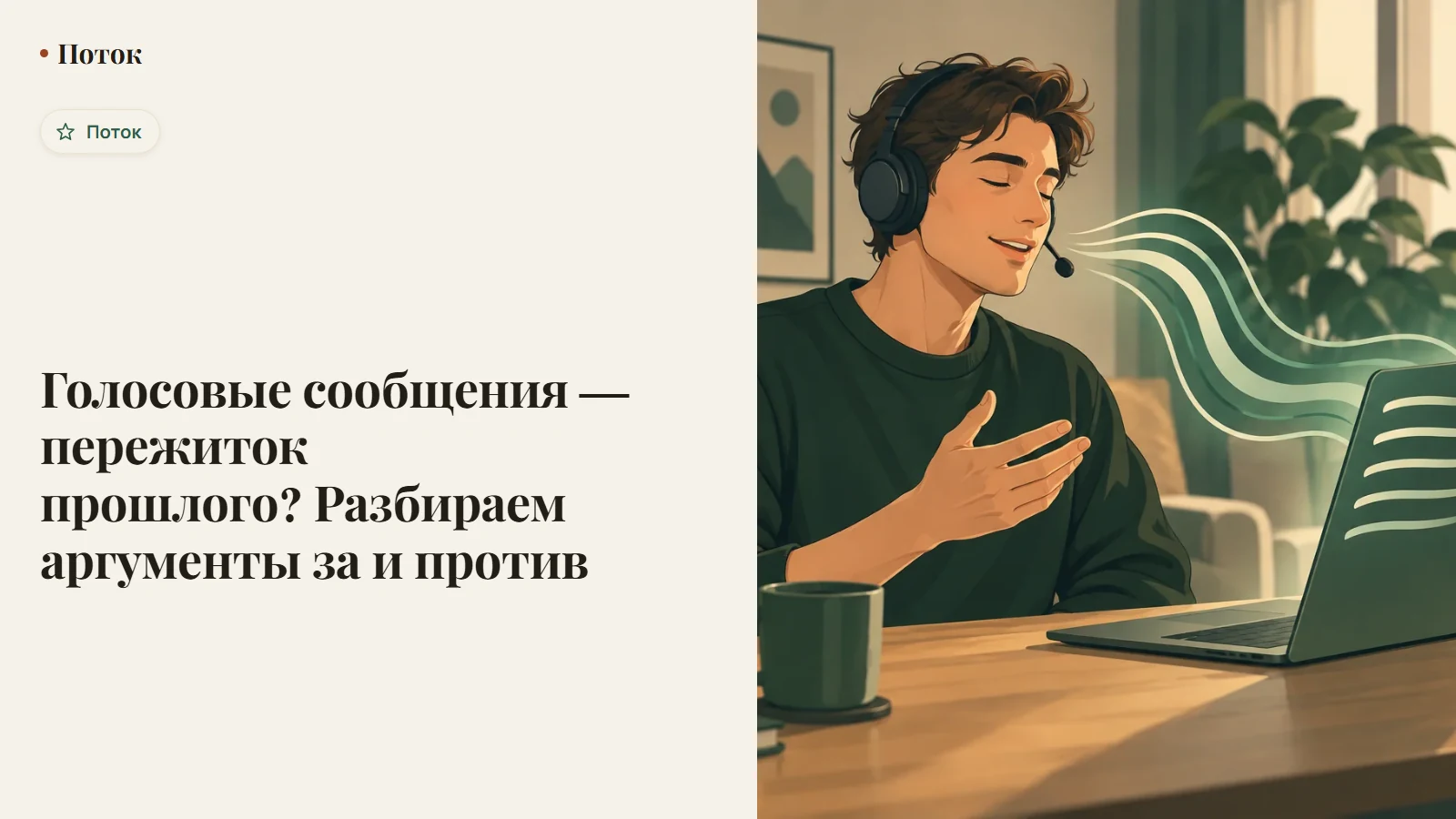 Голосовые сообщения — пережиток прошлого? Разбираем аргументы за и против