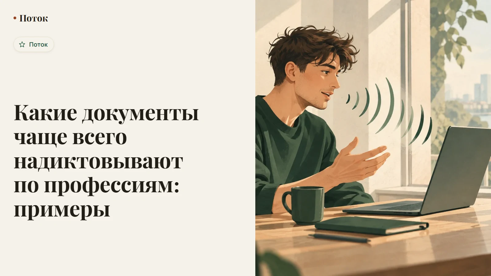 Какие документы чаще всего надиктовывают по профессиям: примеры
