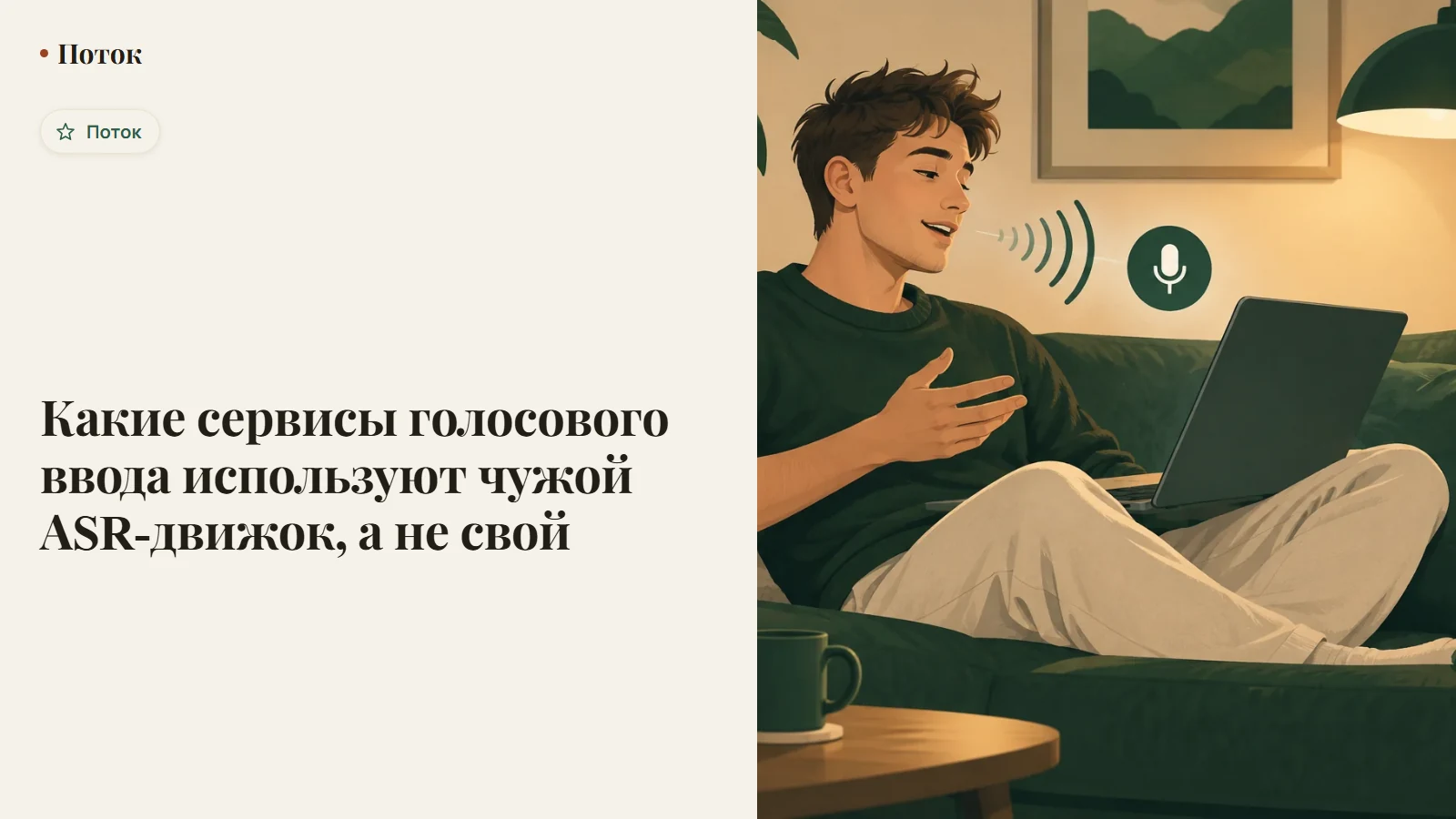 Какие сервисы голосового ввода используют чужой ASR-движок, а не свой