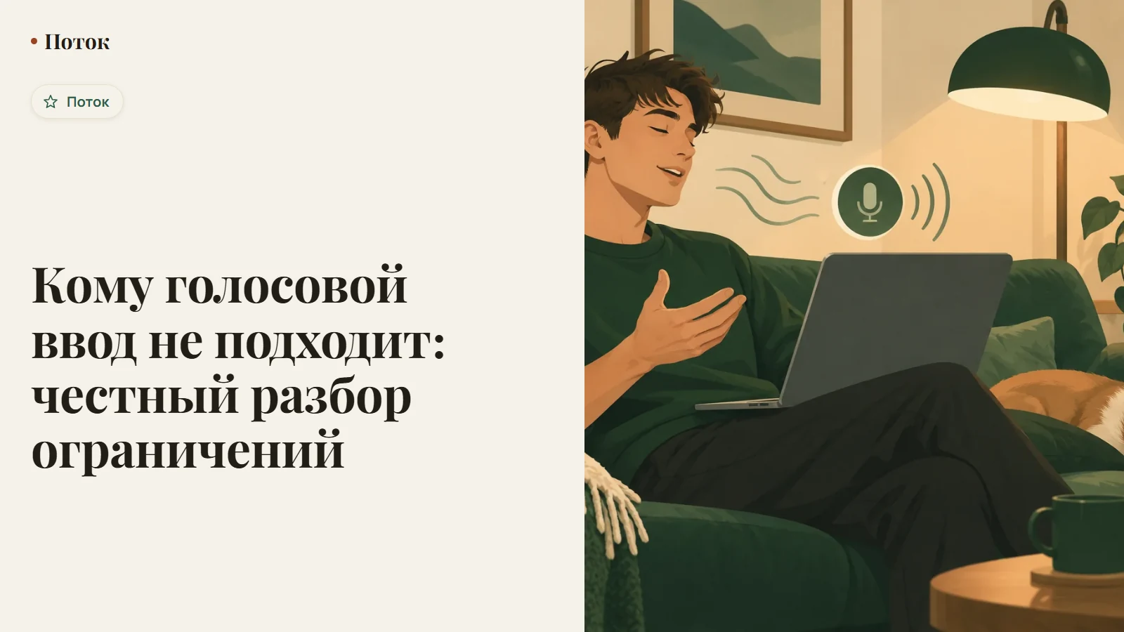 Кому голосовой ввод не подходит: честный разбор ограничений