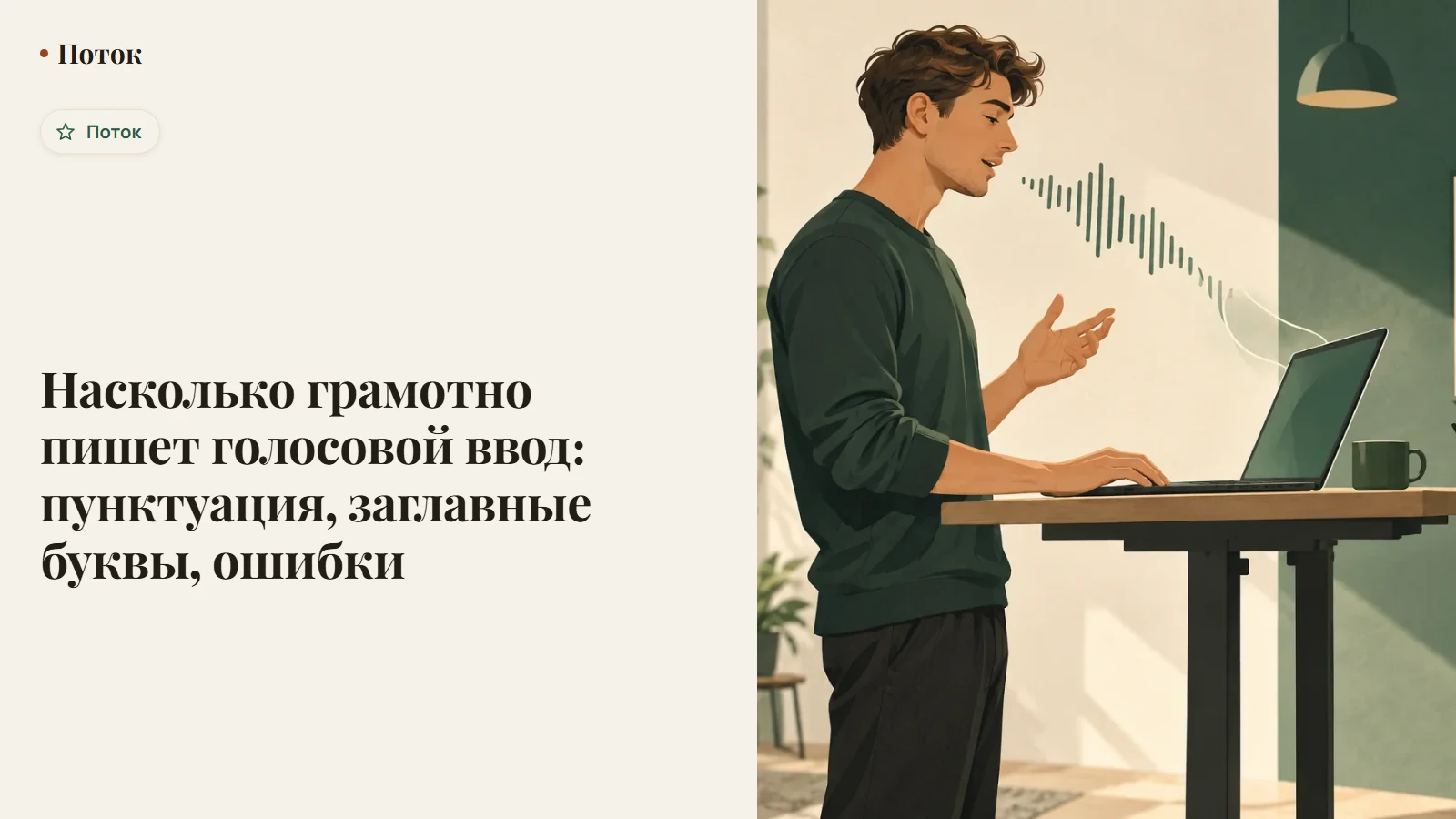 Насколько грамотно пишет голосовой ввод: пунктуация, заглавные буквы, ошибки
