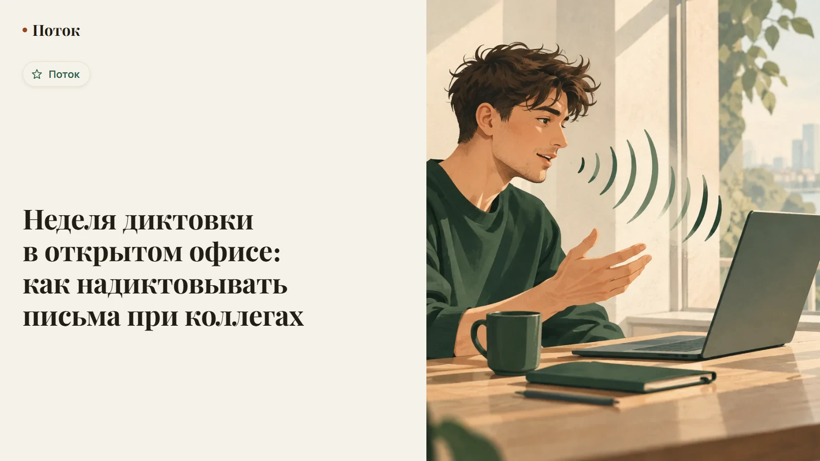 Неделя диктовки в открытом офисе: как надиктовывать письма при коллегах