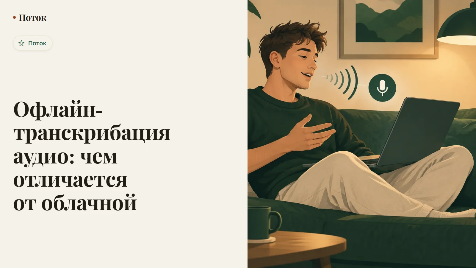Офлайн-транскрибация аудио: чем отличается от облачной