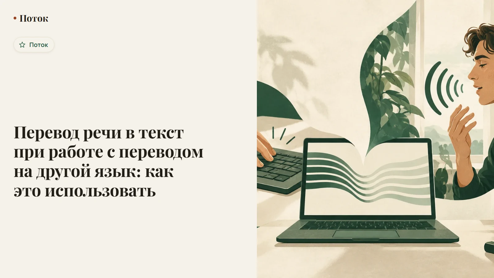 Перевод речи в текст при работе с переводом на другой язык: как это использовать