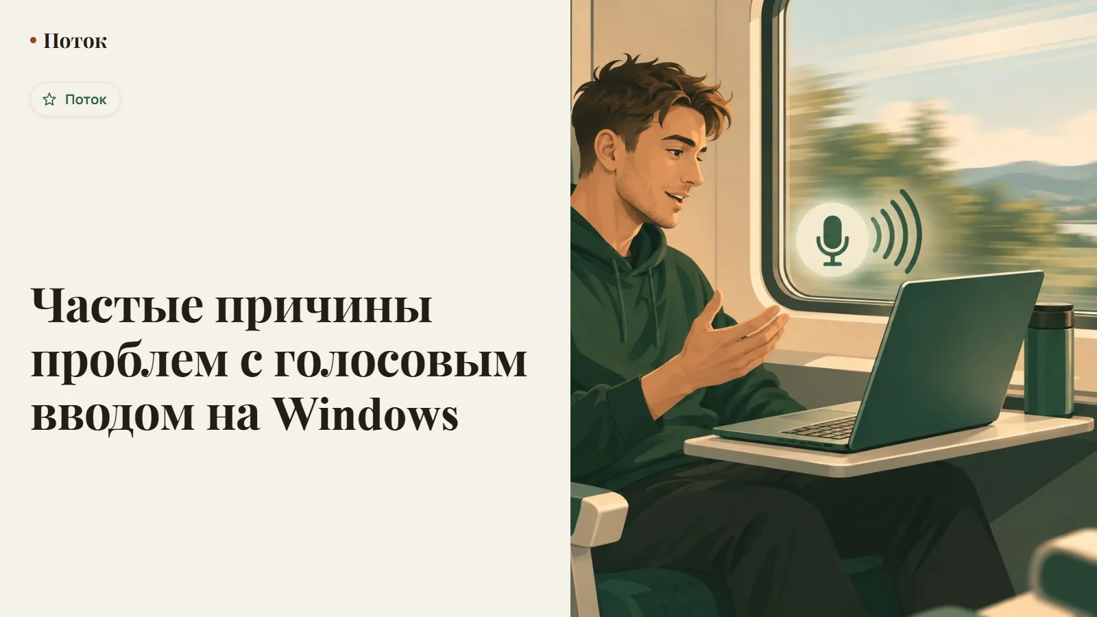 Частые причины проблем с голосовым вводом на Windows