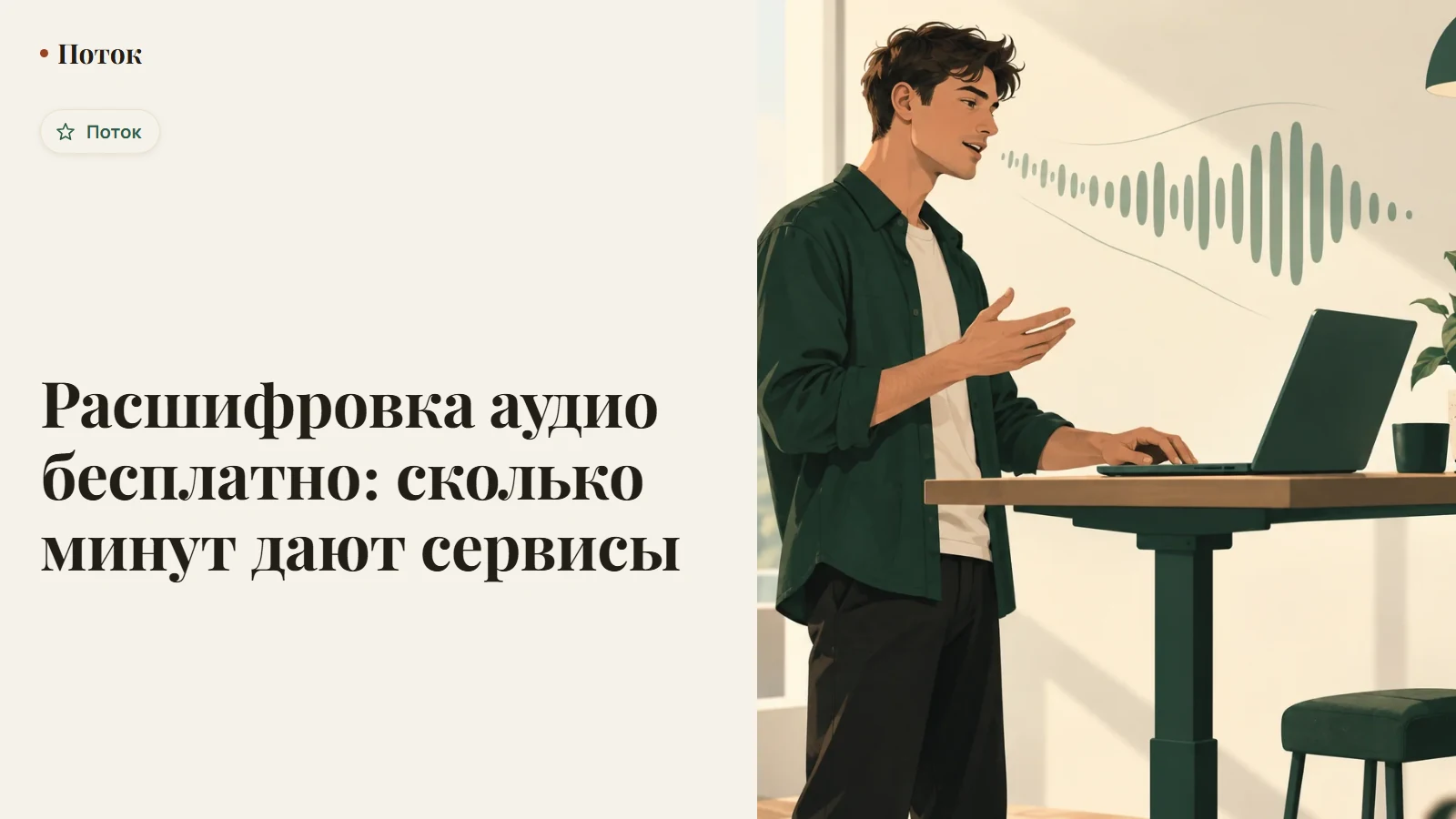 Расшифровка аудио бесплатно: сколько минут дают сервисы