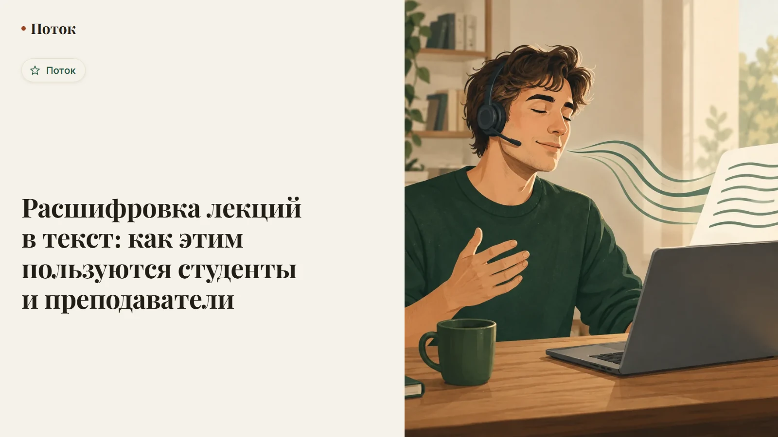 Расшифровка лекций в текст: как этим пользуются студенты и преподаватели