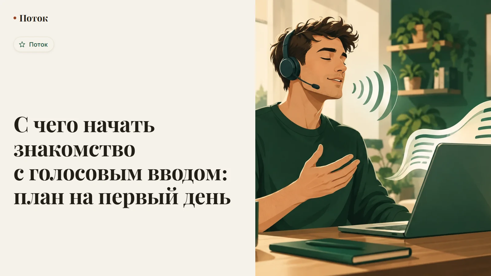 С чего начать знакомство с голосовым вводом: план на первый день