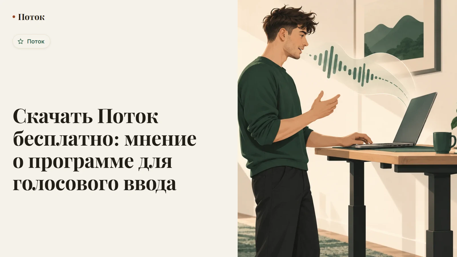 Скачать Поток бесплатно: мнение о программе для голосового ввода